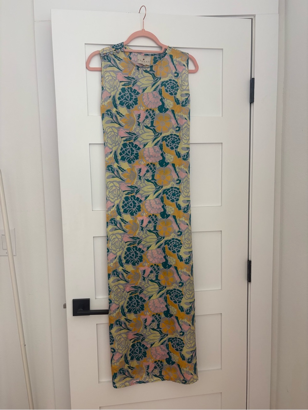 Hannah Artwear Silk Floral Maxi Dress
